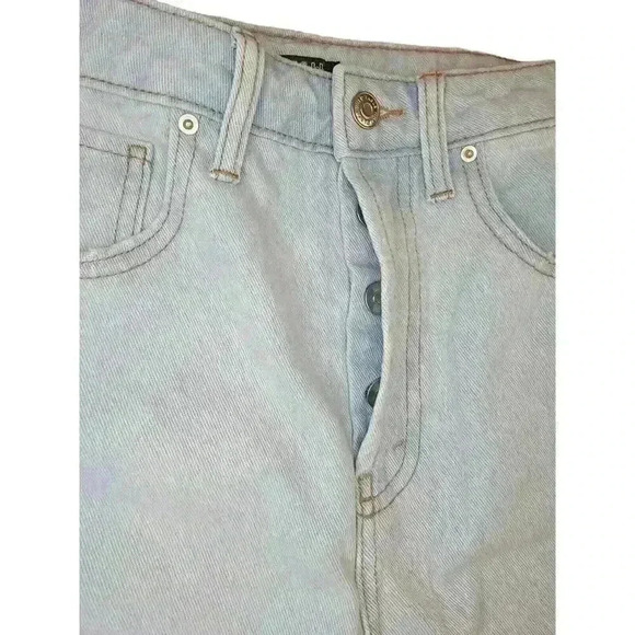 Wild Fable Jean Shorts Women 4 Super High Rise Cut Off Distress Denim New - Picture 5 of 15